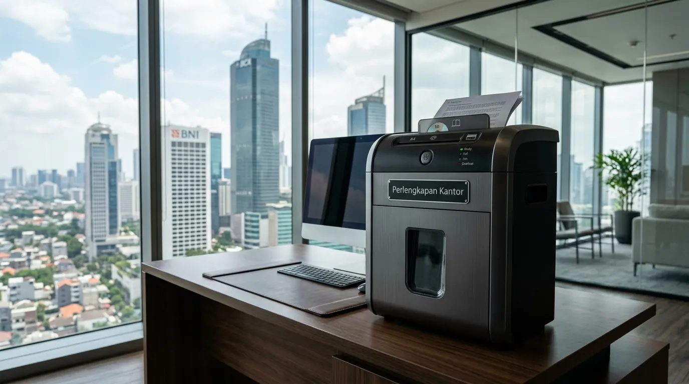 Slot khusus penghancur CD dan kartu kredit pada mesin penghancur kertas kantor