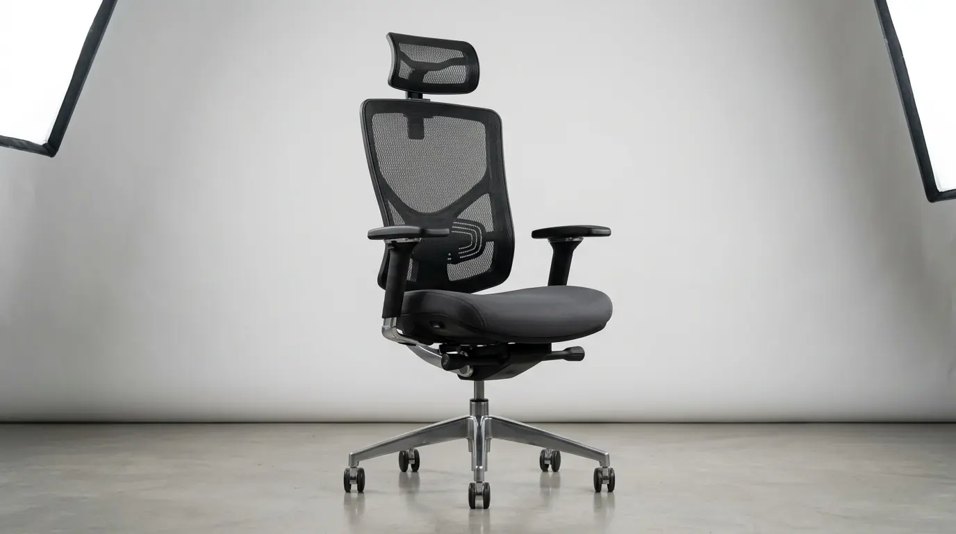 Fitur ergonomis penopang lumbar support pada kursi kantor staff grosir