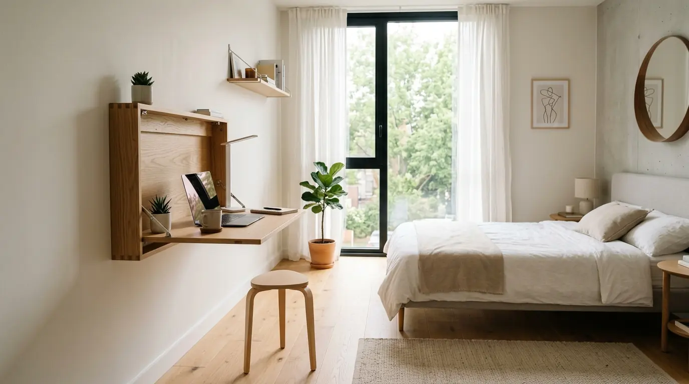 Rekomendasi meja lipat kerja minimalis terbaik untuk kamar tidur dan ruang kerja rumah