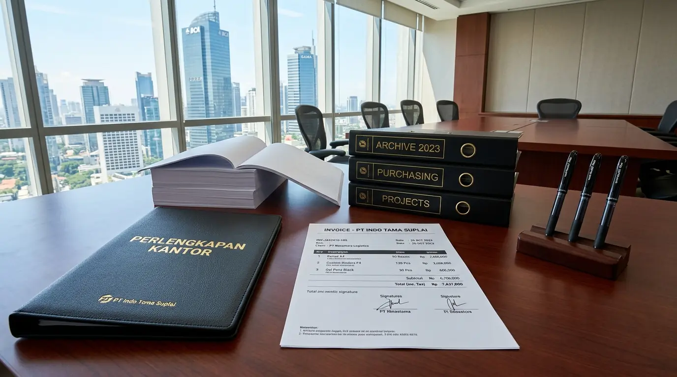 Penataan produk konsumabel dari penyedia resmi Perlengkapan Kantor