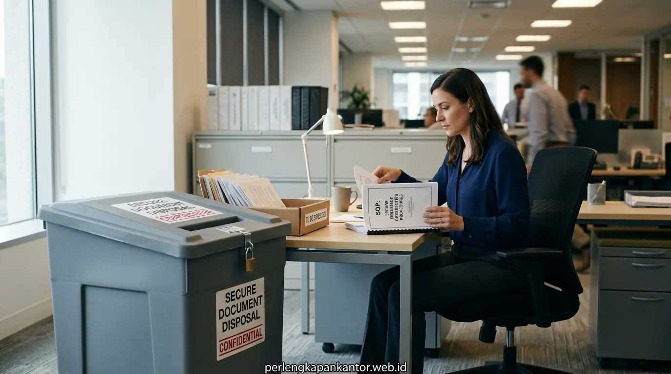 SOP penghancuran dokumen kantor dan mesin paper shredder modern